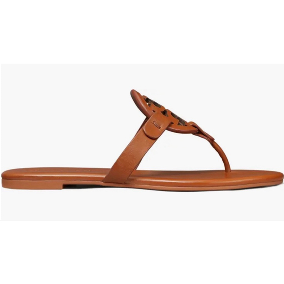 Tory Burch Miller Soft Thong Sandals in Brown Miele 9 - Picture 2 of 4